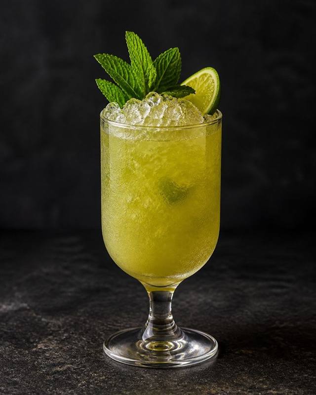 Chartreuse Swizzle cocktail