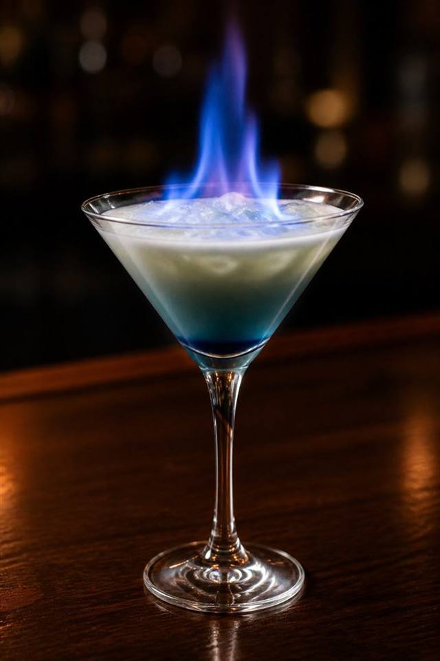 Flaming Lamborghini cocktail