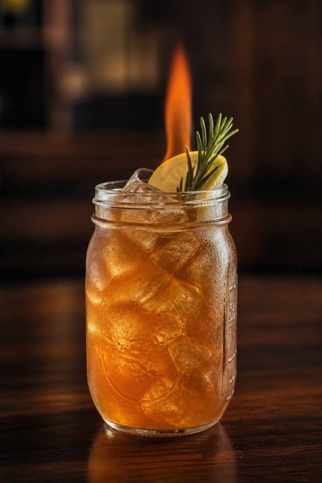 Herbal flame cocktail