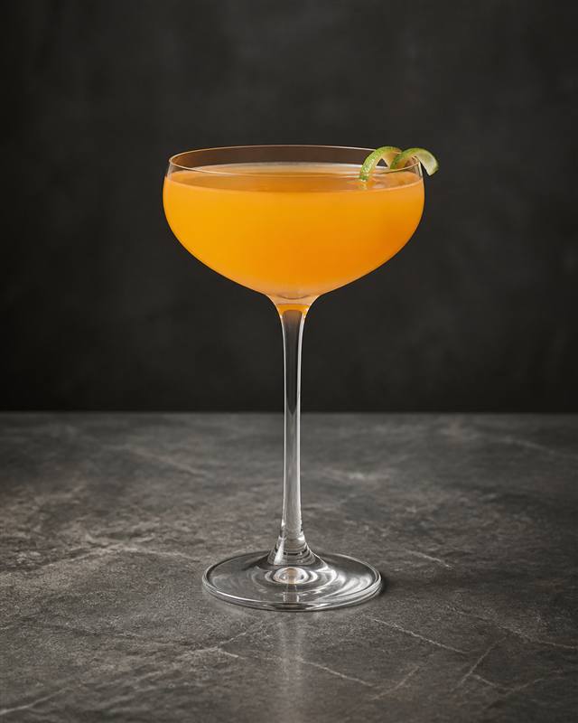 Naked and Famous cocktail illustration