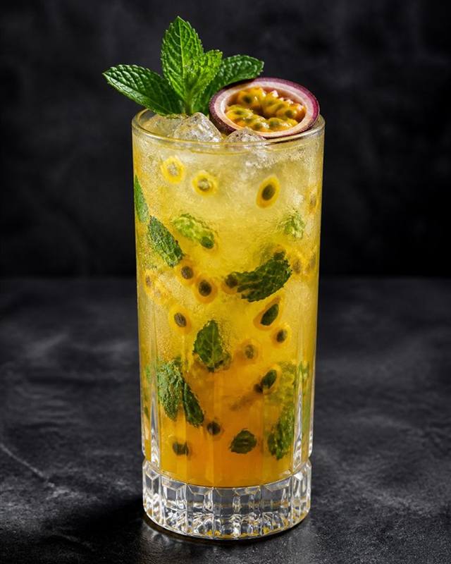 Passionfruit Mojito cocktail