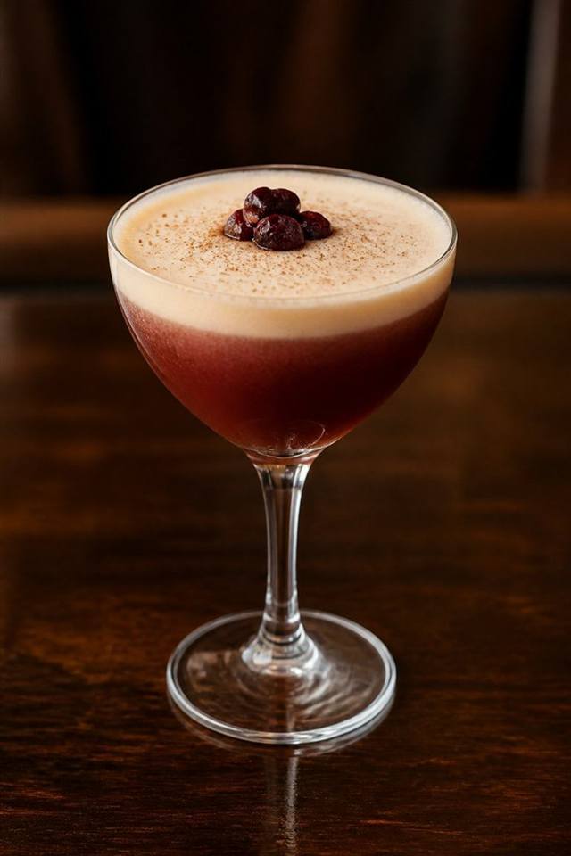 Porto flip cocktail